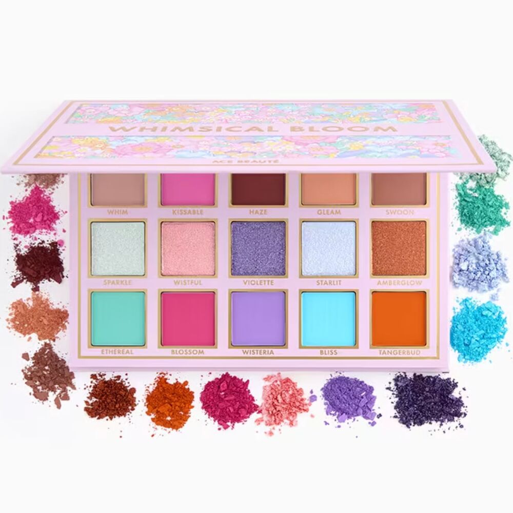 NIB Ace Beaute Whimsical Bloom Eyeshadow Palette Pastel Bright Fairycore